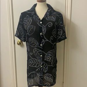 KATHIE LEE‎ Blue short sleeve tunic dress sz 12/14